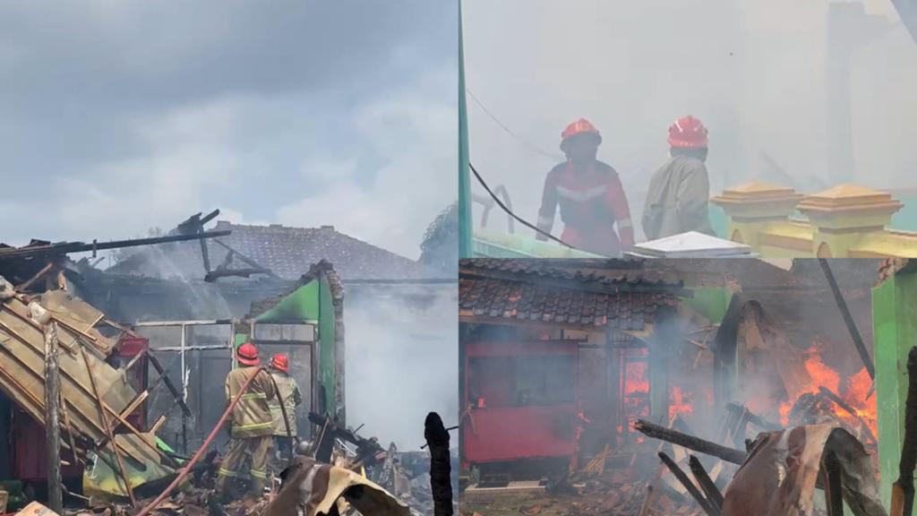 Kebakaran Hanguskan 2 Rumah di Tamansari Tasikmalaya, Diduga Akibat Korsleting Listrik