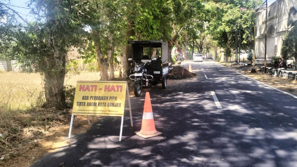 Perbaikan Pipa Utama, Pasokan Air Perumdam Tirta Anom Kota Banjar Sempat Terganggu di Sejumlah Wilayah