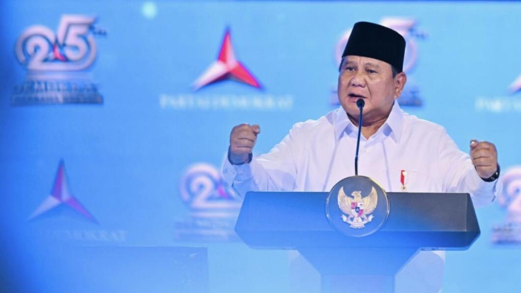 Prabowo di HUT Demokrat ke-25: Perbedaan Boleh, Persatuan Harus Tetap Dijaga