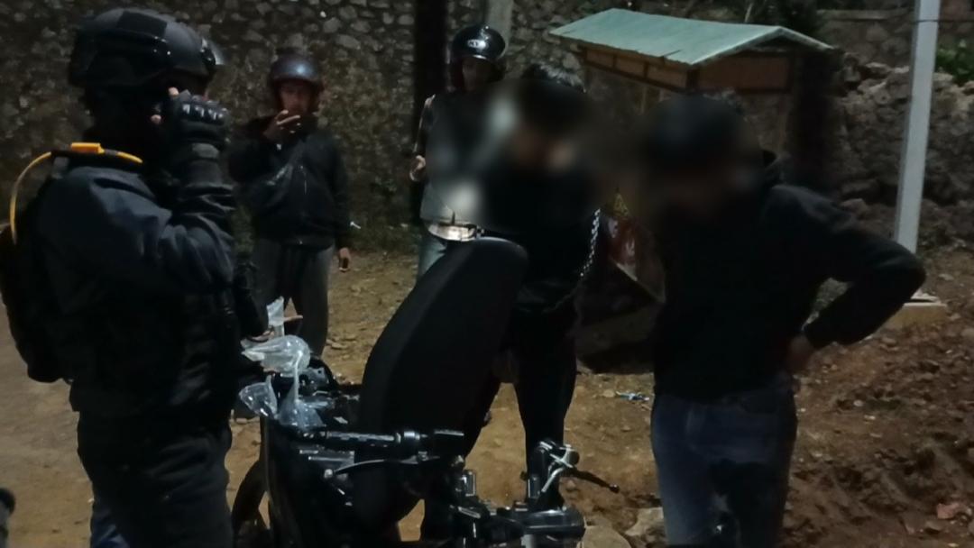 Patroli Tim Maung Galuh Ciamis, Polisi Temukan Remaja Bawa Miras dan Gunakan Knalpot Brong