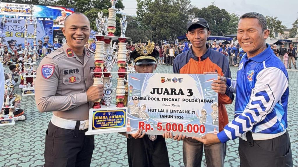 HUT Lalu Lintas ke-71, Pocil Polres Tasikmalaya Kota Raih Juara 3 LKBB Tingkat Polda Jabar
