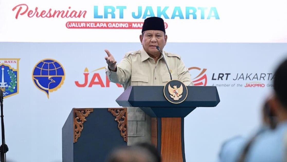 Presiden Prabowo Resmikan LRT Jakarta Kelapa Gading–Manggarai, Soroti Pentingnya Transformasi dan Kolaborasi Pembangunan