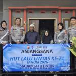 HUT Lalu Lintas Bhayangkara ke-71, Satlantas Polres Tasikmalaya Kota Anjangsana ke Purnawirawan Polri