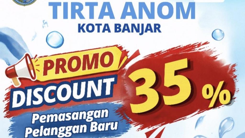 Perumdam Tirta Anom Kota Banjar Berikan Diskon 35 Persen Pemasangan Sambungan Baru