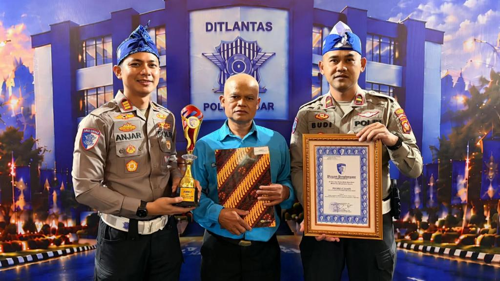 Satlantas Polres Ciamis Sabet Juara 2 Kampung Tertib Lalu Lintas