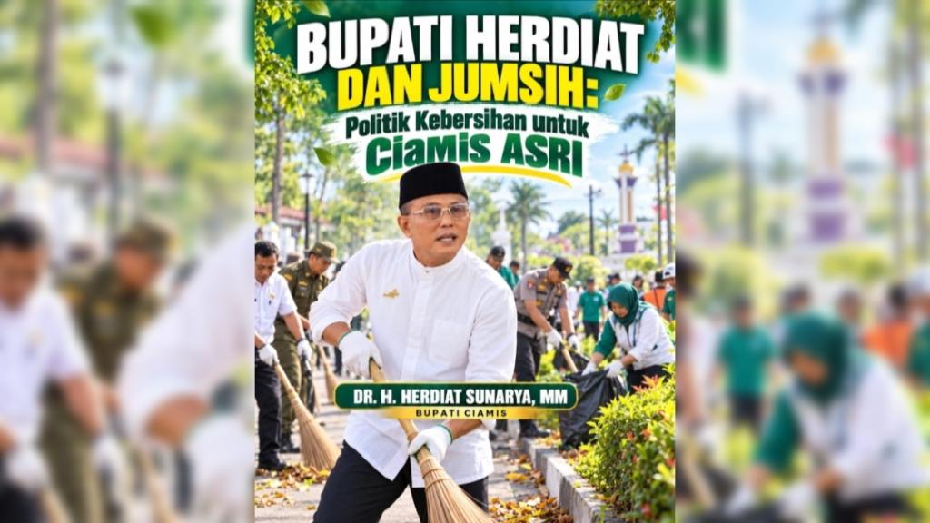 LSI Denny JA Soroti Jumsih Bupati Herdiat, Kebersihan Jadi Gerakan Bersama di Ciamis