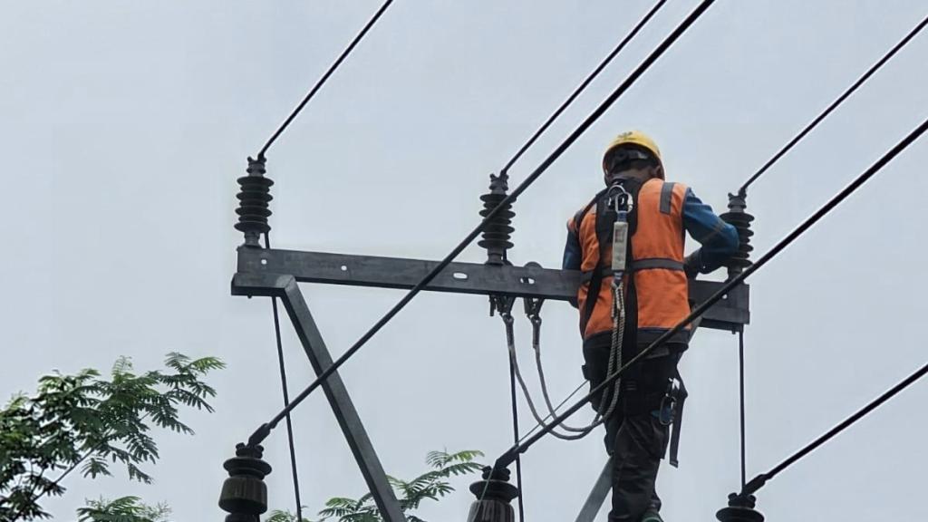 PLN Tasikmalaya Perkuat Keandalan Listrik di Ciamis Lewat Pemeliharaan Jaringan Payung Geulis