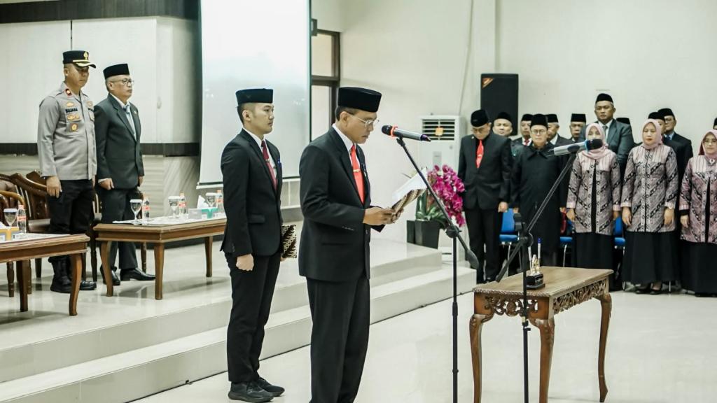 113 Pejabat Pemkab Ciamis Dilantik, Herdiat Minta Tingkatkan Kinerja dan Pelayanan Publik