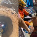 Terjatuh ke Sumur Sedalam 12 Meter, Warga Talagasari Berhasil Dievakuasi BPBD Kota Tasikmalaya