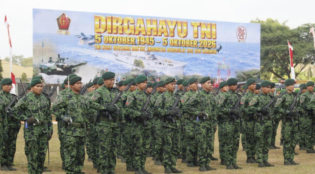 Upacara HUT Ke-81 TNI Tingkat Kota Tasikmalaya Berlangsung Khidmat, Perkuat Sinergi Bersama Rakyat