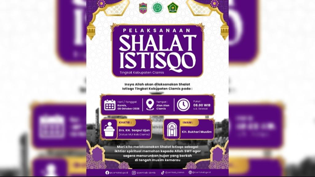 Hadapi Kemarau Panjang, Pemkab Ciamis Ajak Warga Salat Istisqa dan Berdoa Bersama