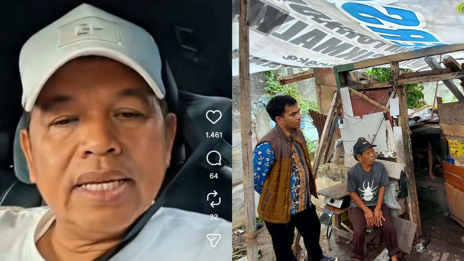 Dedi Mulyadi Respons Cepat, Perintahkan Tim Temui Lansia yang Tinggal di Gubuk Bersama Cucu Tunawicara di Tasikmalaya