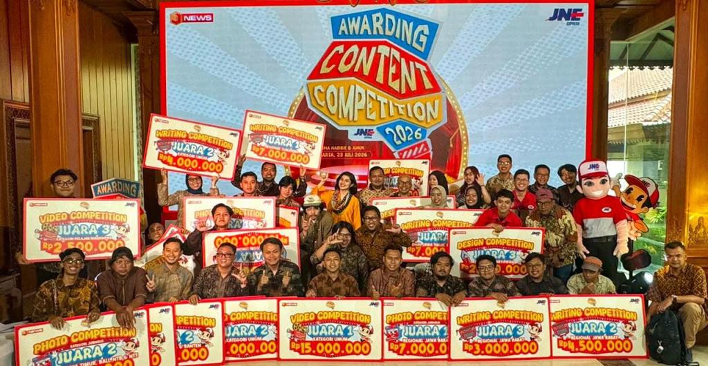 JNE Content Competition 2026 Ditutup, 2 Jurnalis Sabet Gelar Best of The Best dan Hadiah Umrah