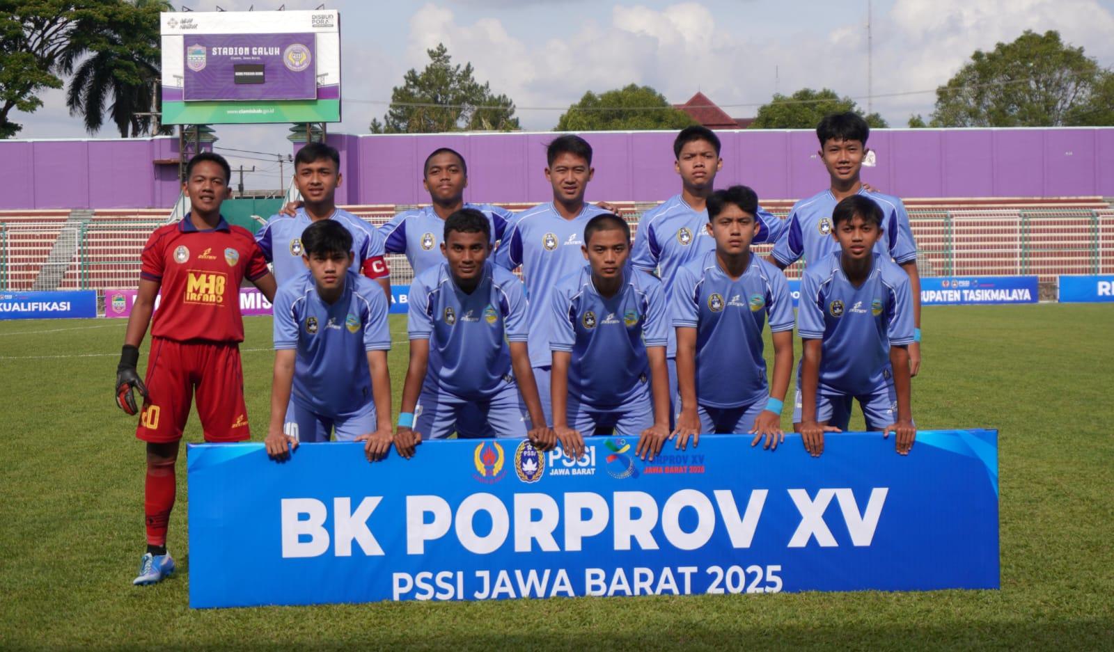 Kalah di Laga Perdana, Tim Sepak Bola Kota Tasikmalaya Siap Bangkit Hadapi Lawan Selanjutnya di BK Porprov Jabar 2025