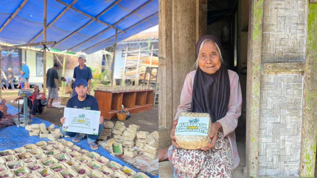 Kampung Ciroyom Salawu Nihil Hewan Kurban, Dompet Dhuafa Volunteer Tasikmalaya Hadir Salurkan Sedekah Daging