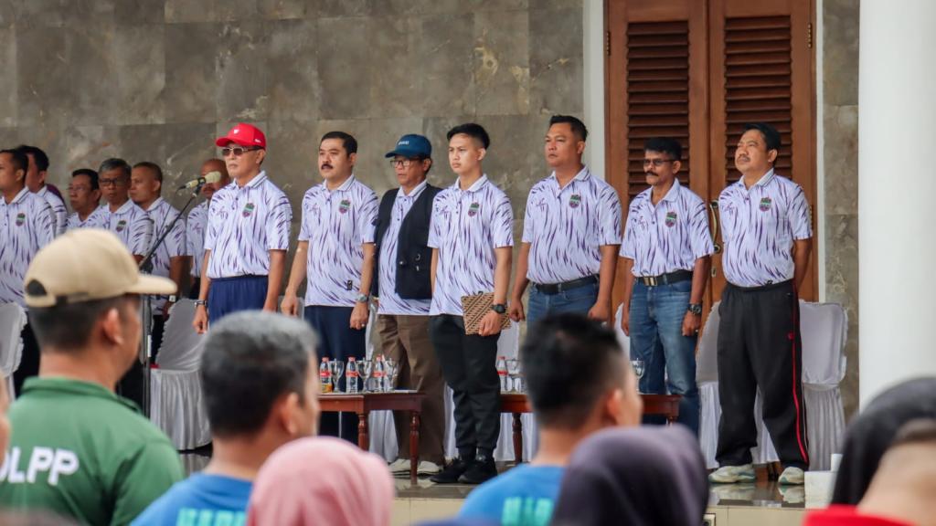 Kapolres Ciamis Dampingi Bupati Lepas Kontingen Atlet ke Ajang Provinsi Jabar