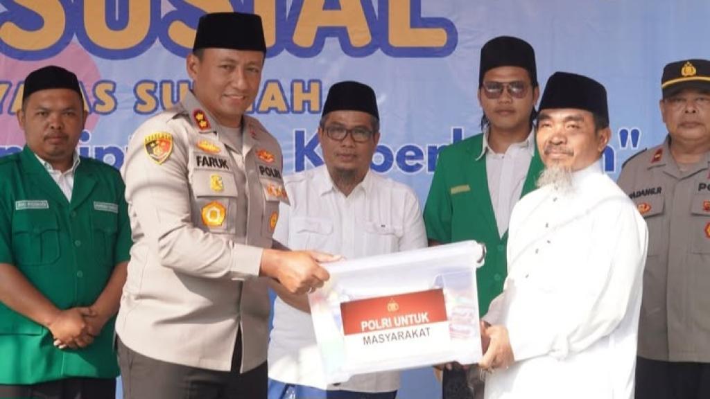 Kapolres Tasikmalaya Kota Hadiri Bakti Sosial PAUD IT Ihya Assunah