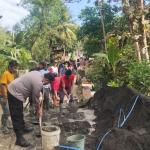 Kapolsek Puspahiang Monitoring Pembangunan Jalan di Desa Cimanggu, Pastikan Proyek Berjalan Aman dan Tepat Sasaran