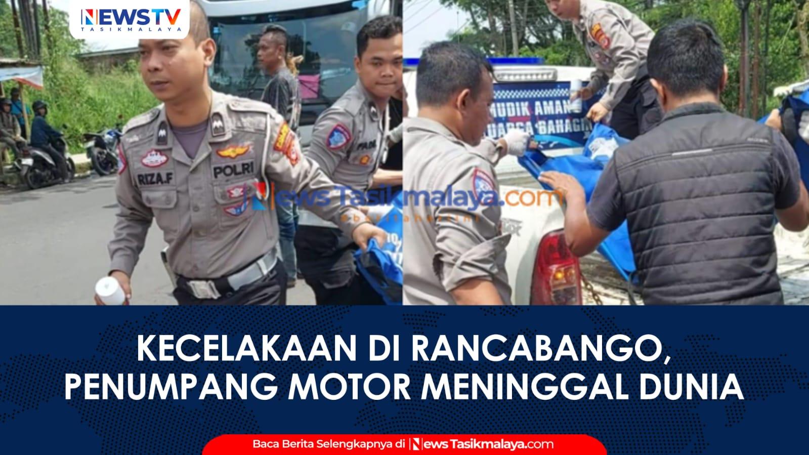 VIDEO: Kecelakaan di Rancabango Tasikmalaya, Penumpang Motor Meninggal Dunia