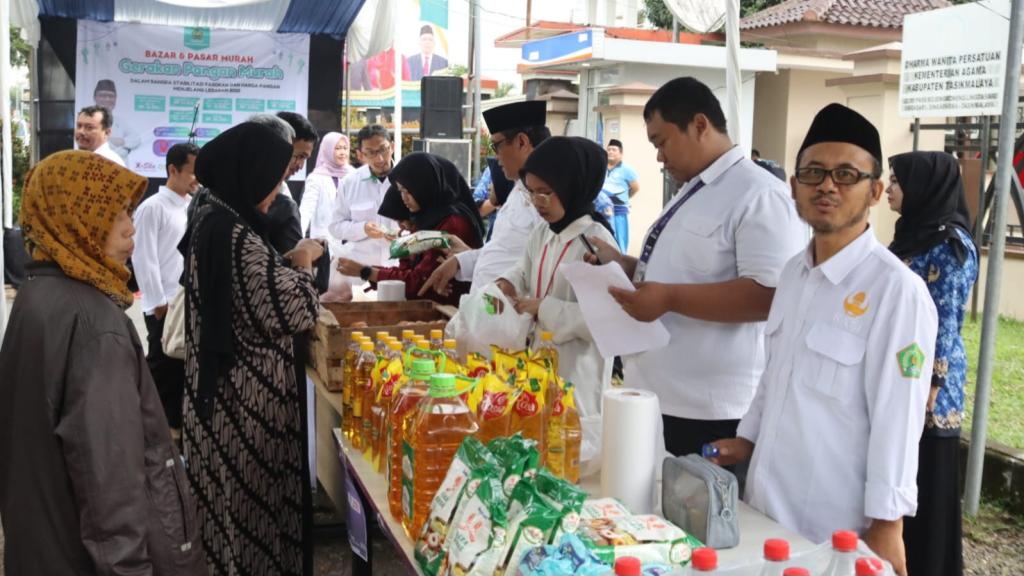 Kemenag Kabupaten Tasikmalaya Gelar Gerakan Pangan Murah Jelang Idulfitri