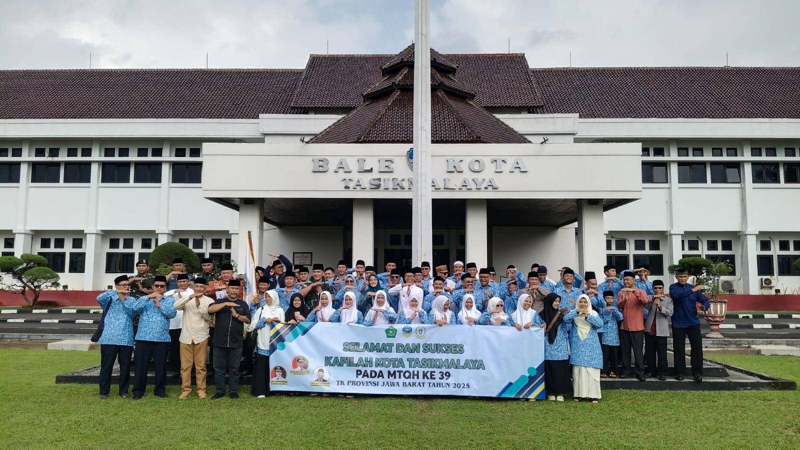 Kota Tasikmalaya Lepas 144 Kafilah untuk MTQH ke-39 Tingkat Jawa Barat