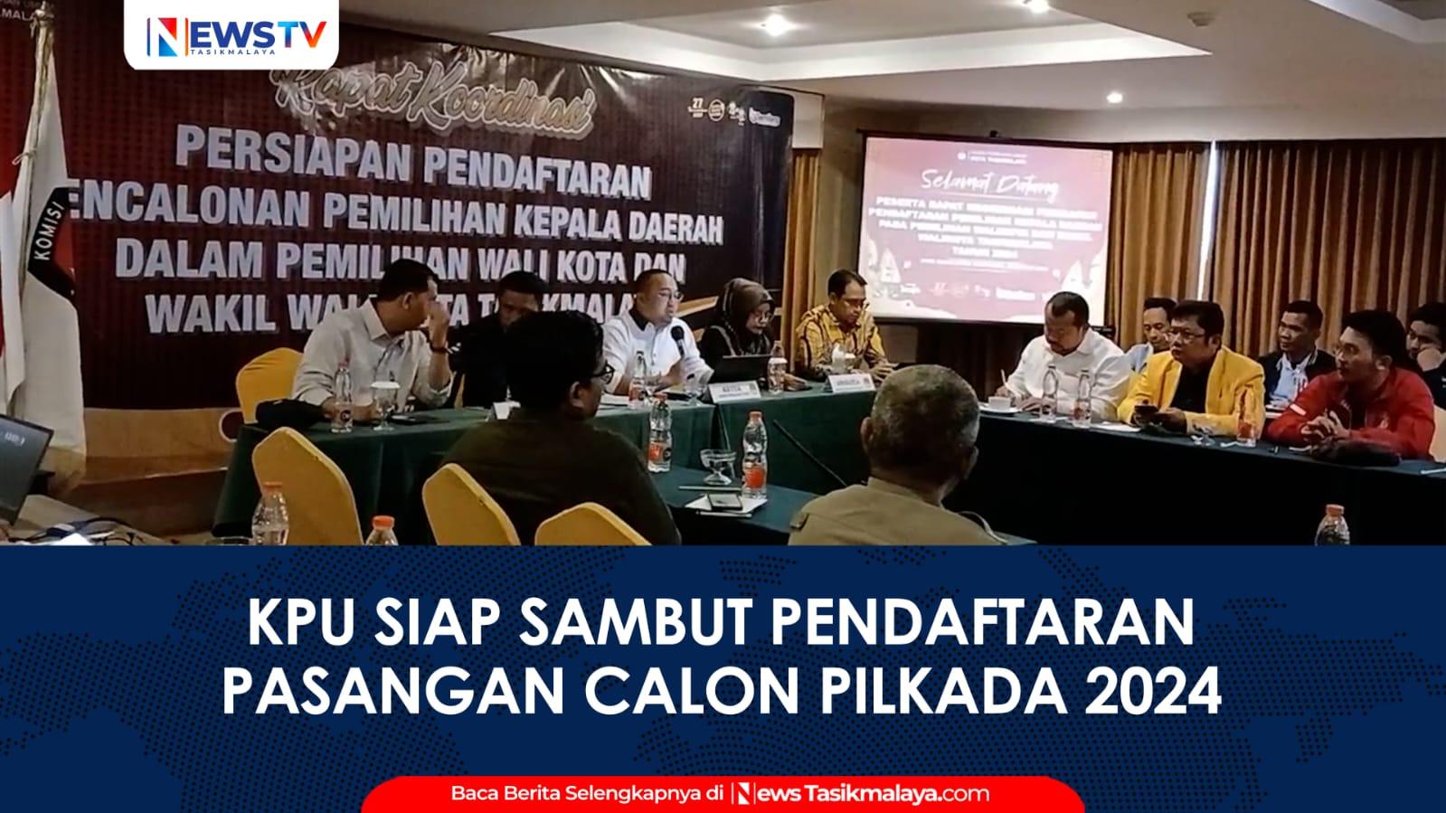 VIDEO: KPU Kota Tasikmalaya Gelar Rakor Persiapan Pendaftaran Paslon Pilkada 2024
