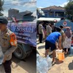 Krisis Air Bersih di Purbaratu Tasikmalaya, Batalyon D Pelopor Satbrimob Polda Jabar dan BPBD Salurkan 4.500 Liter Air