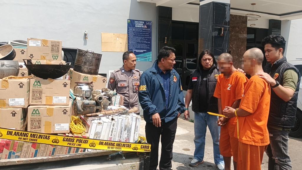Kurang dari 24 Jam, Satreskrim Polres Ciamis Bekuk Dua Pencuri Toko Bangunan Asal Tasikmalaya