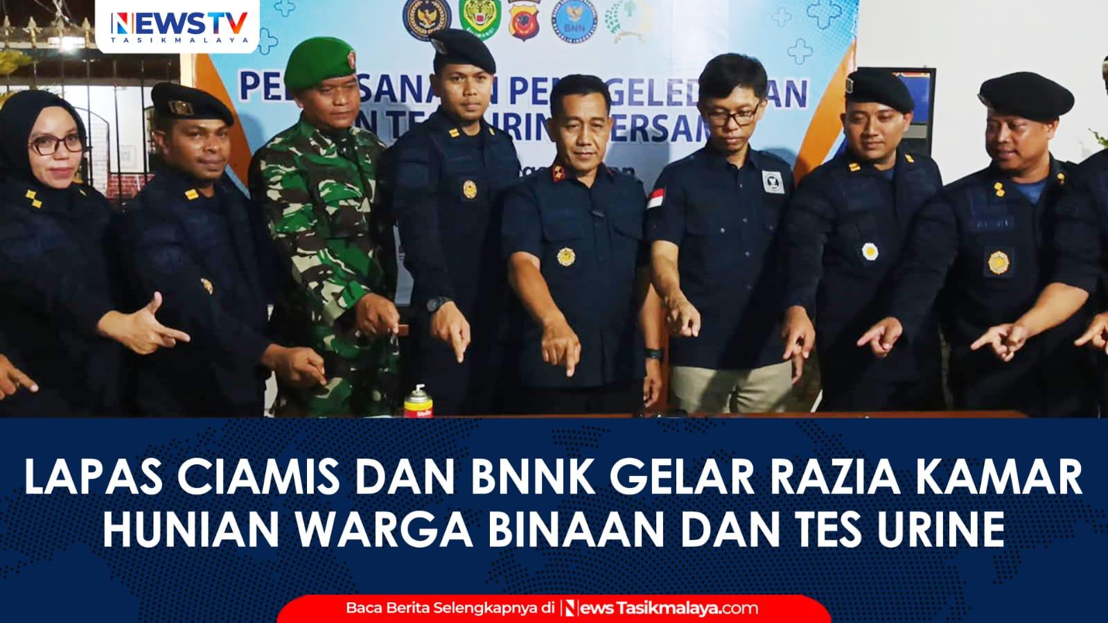 VIDEO: Lapas Ciamis dan BNNK Gelar Razia Malam, 25 Warga Binaan Jalani Tes Urine dengan Hasil Negatif