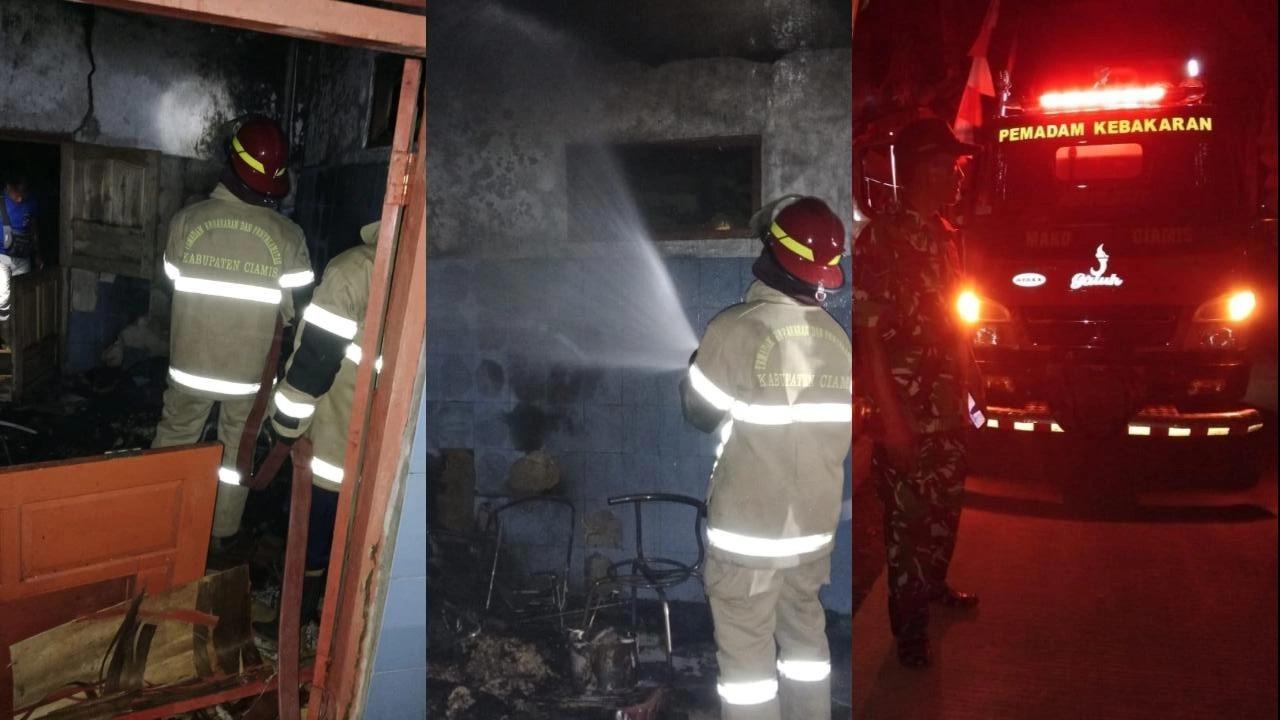 Lupa Matikan Kompor Gas, Dapur Rumah Warga Ciamis Terbakar