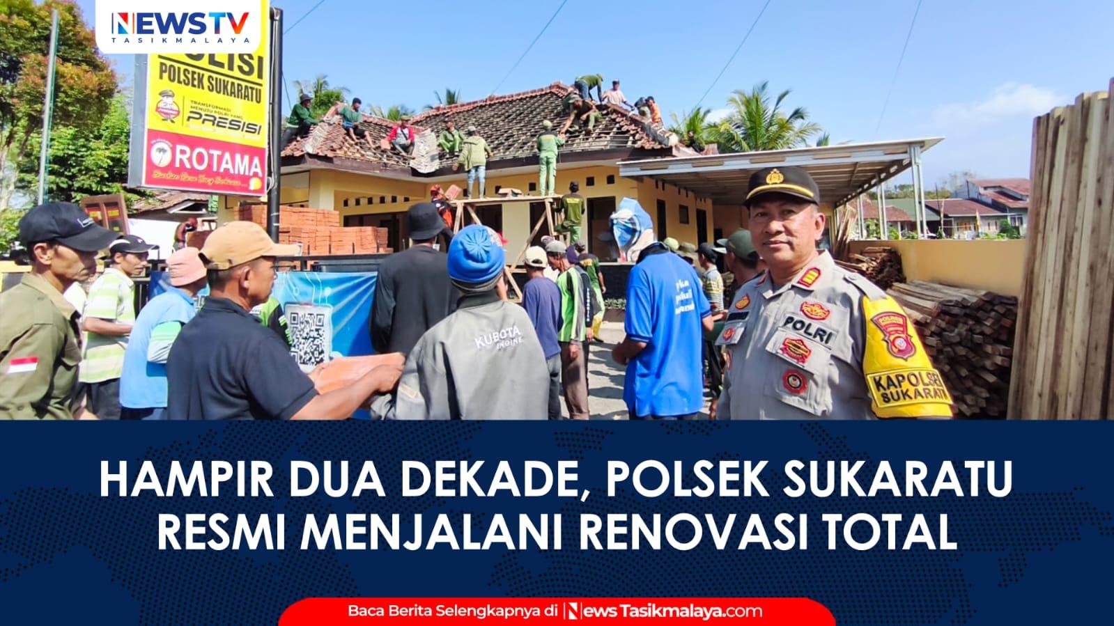 VIDEO: Makopolsek Sukaratu Polres Tasikmalaya Kota Mulai Direnovasi, Pelayanan Sementara Dipindahkan ke Rumah Dinas Camat