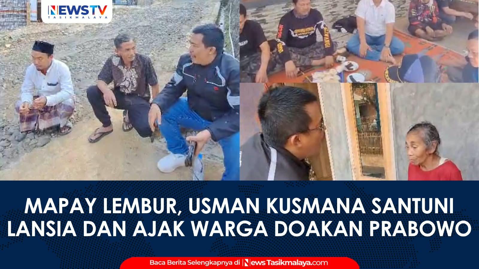 VIDEO: Mapay Lembur di Pagerageung, Usman Kusmana Santuni Lansia dan Ajak Warga Doakan Prabowo