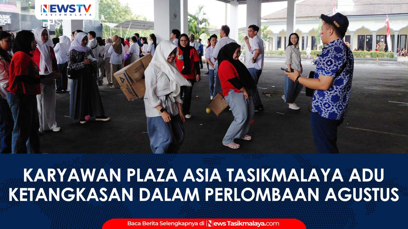 VIDEO: Meriah! Usai Upacara Bendera, Karyawan Plaza Asia Tasikmalaya Adu Ketangkasan dalam Perlombaan HUT ke-81 RI