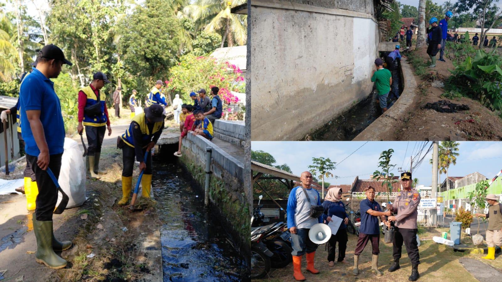 Mitigasi Banjir Musim Hujan, Ratusan Warga Sukanagara Tasikmalaya Gotong Royong Bersihkan Sungai 3 Kilometer
