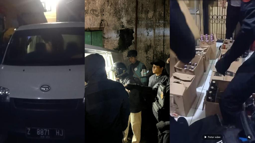 Mobil Gran Max Berisi Ratusan Botol Miras Diamankan Polres Tasikmalaya Kota