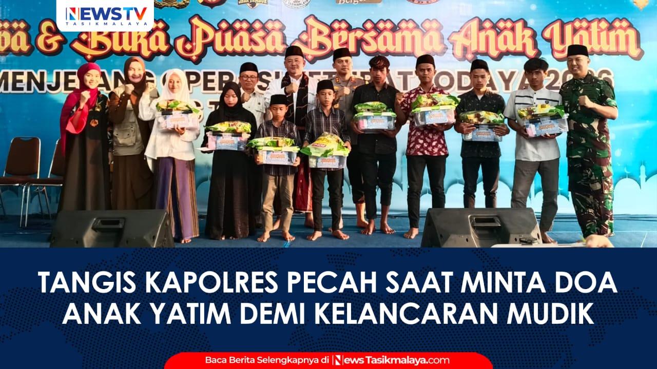 VIDEO: Momen Haru di Mapolres Tasikmalaya Kota: Tangis Kapolres Pecah Saat Minta Doa 300 Anak Yatim demi Kelancaran Mudik