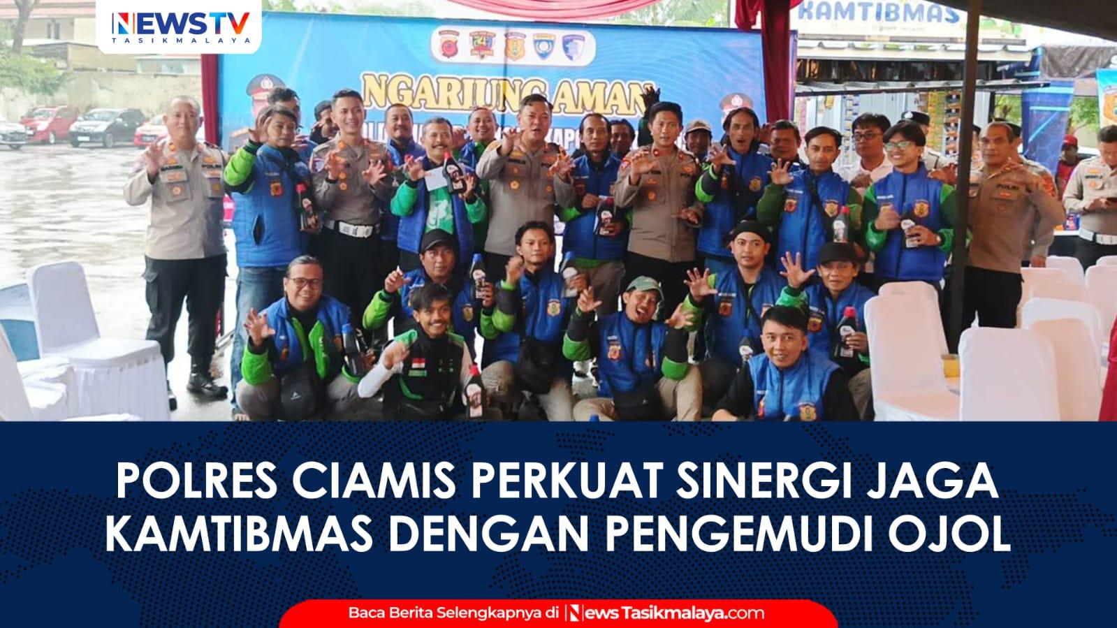 VIDEO: Ngariung Aman Bersama Ojol, Polres Ciamis Perkuat Sinergi Jaga Kamtibmas