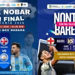 Semifinal Piala Dunia 2026: Pemkot Tasikmalaya Gelar Nobar Gratis Inggris vs Argentina di GCC Dadaha, Banjir Doorprize!