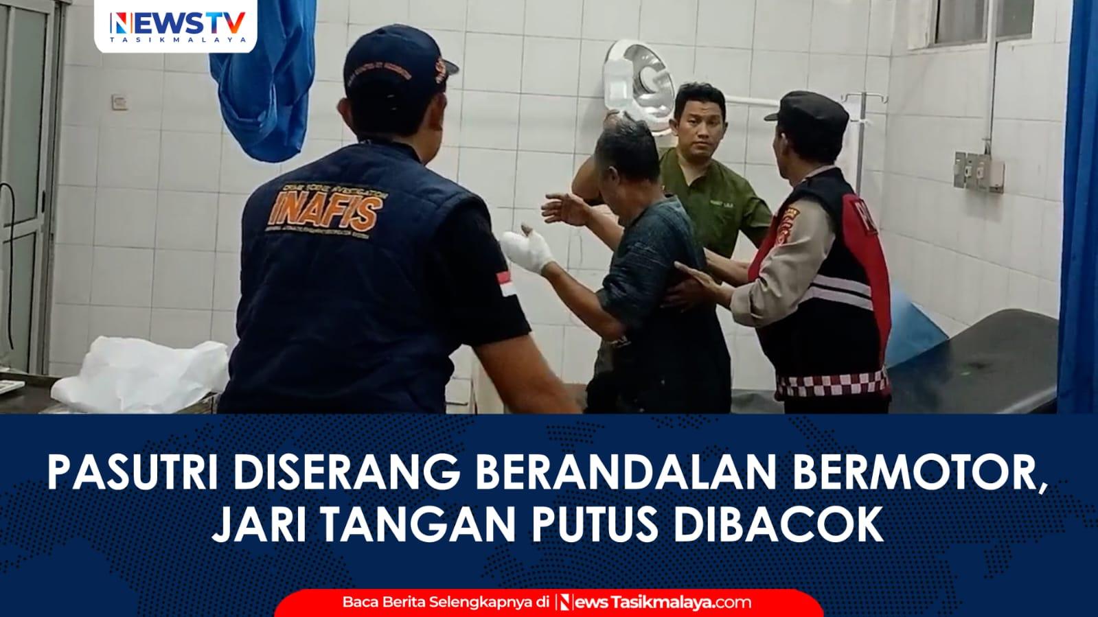 VIDEO: Pasangan Suami Istri di Tasikmalaya Diserang Berandalan Bermotor, Jari Tangan Putus Diduga Dibacok