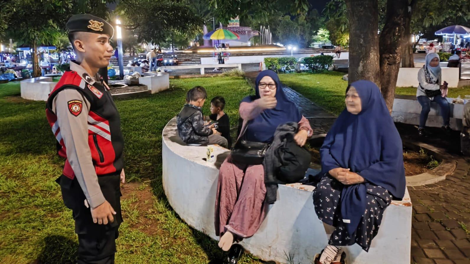 Patroli Humanis Polres Ciamis Jaga Keamanan di Kawasan Alun-Alun
