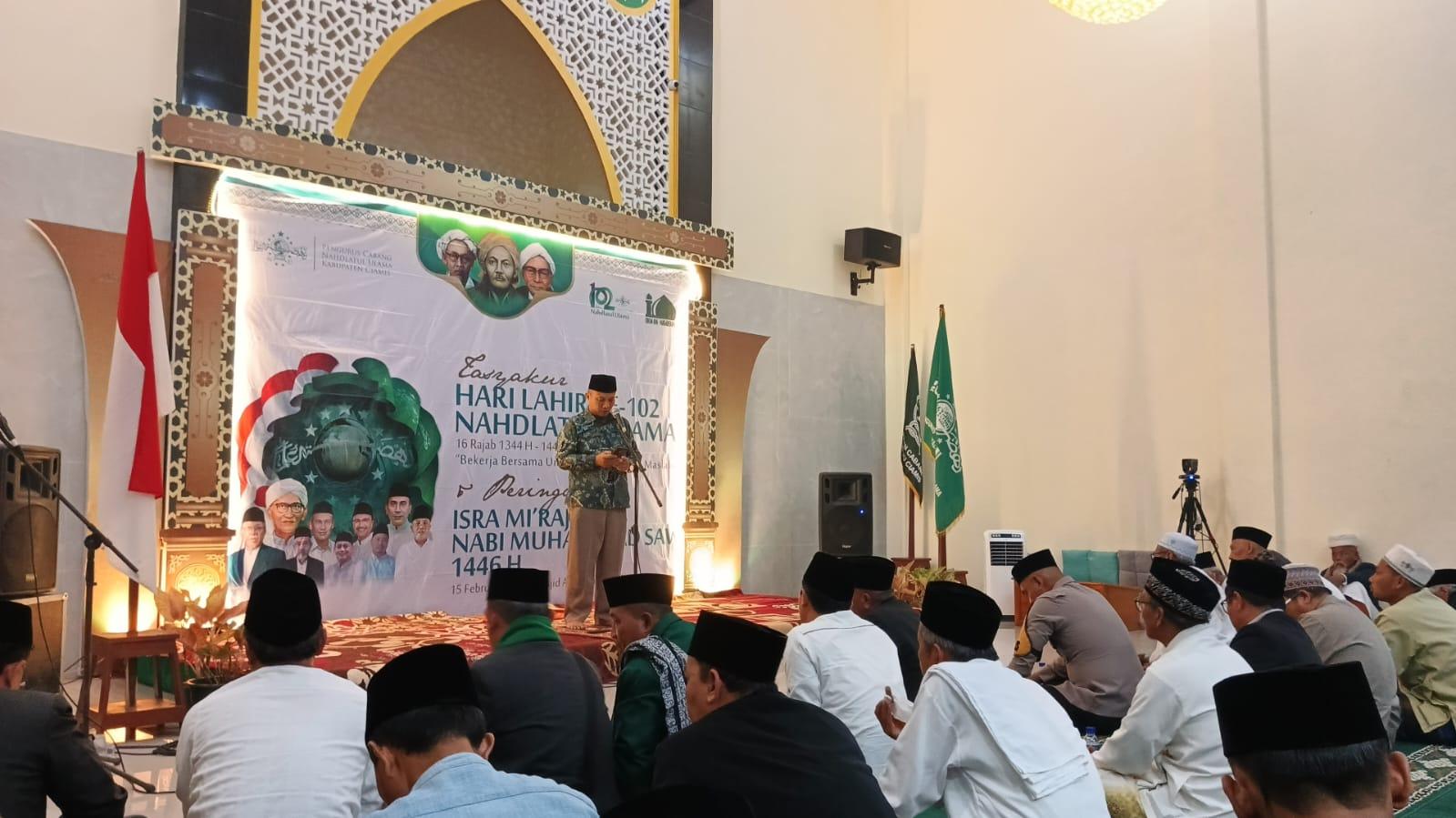 PCNU Ciamis Gelar Tasyakur Harlah ke-102 NU dan Peringatan Isra Miraj