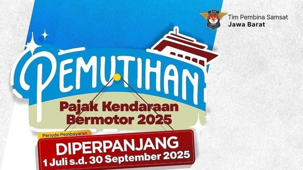Program Pemutihan Pajak Kendaraan Diperpanjang hingga 30 September 2025, Ayo Warga Tasikmalaya Manfaatkan Kesempatan Emas Ini!