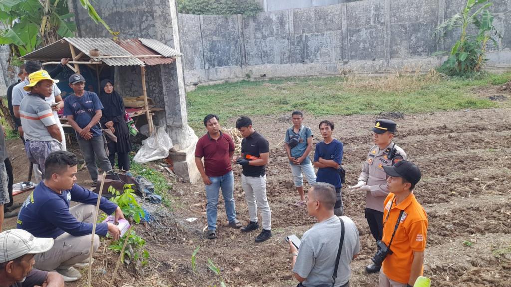 Pencari Rumput Ditemukan Meninggal di Persawahan Jalan Gubernur Sewaka Tasikmalaya