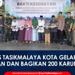 VIDEO: Peringati Hari Bhayangkara ke-80, Polres Tasikmalaya Kota Gelar Bakti Kesehatan dan Bagikan 200 Karung Beras untuk Warga