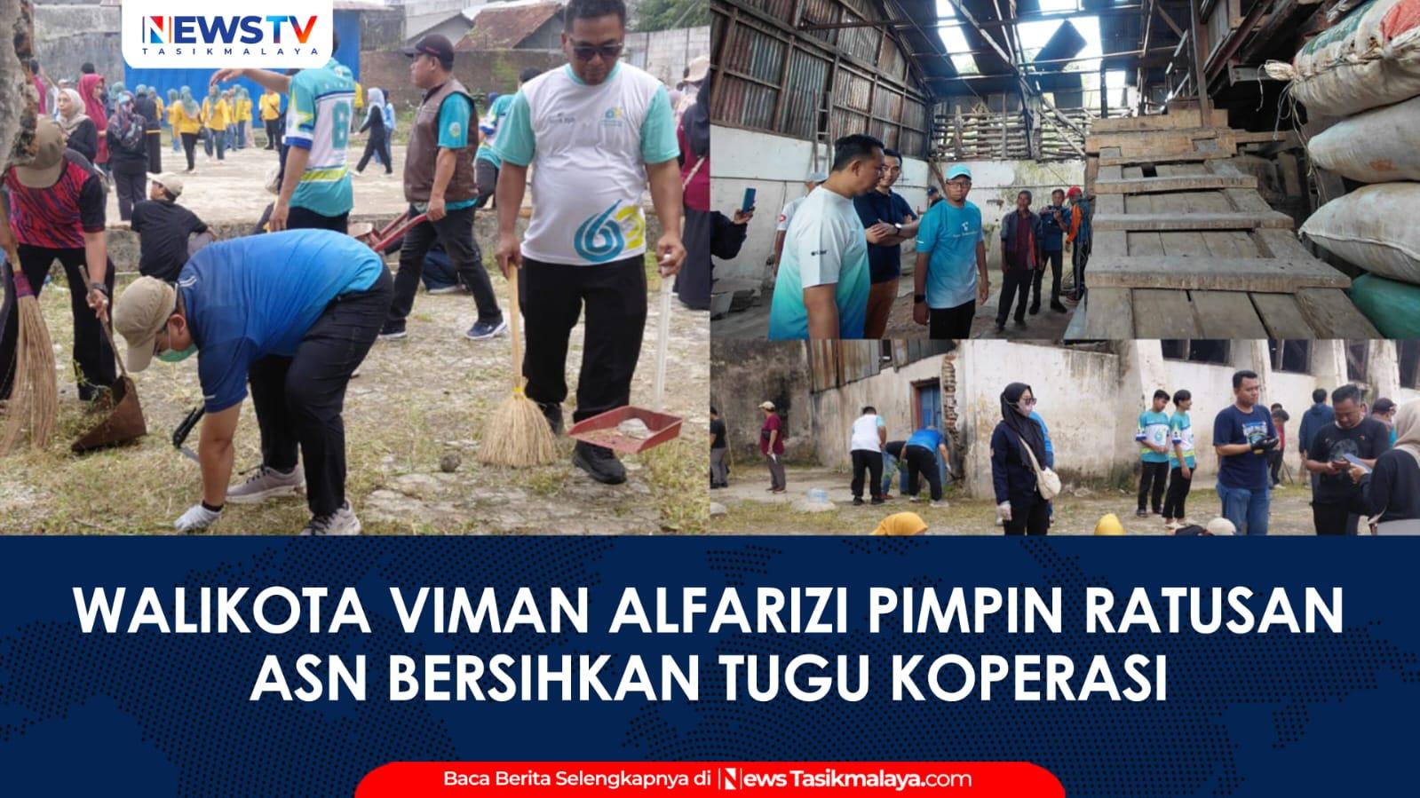 VIDEO: Peringati Harkopnas 2026, Wali Kota Viman Alfarizi Pimpin Ratusan ASN Bersihkan Tugu Koperasi Tasikmalaya