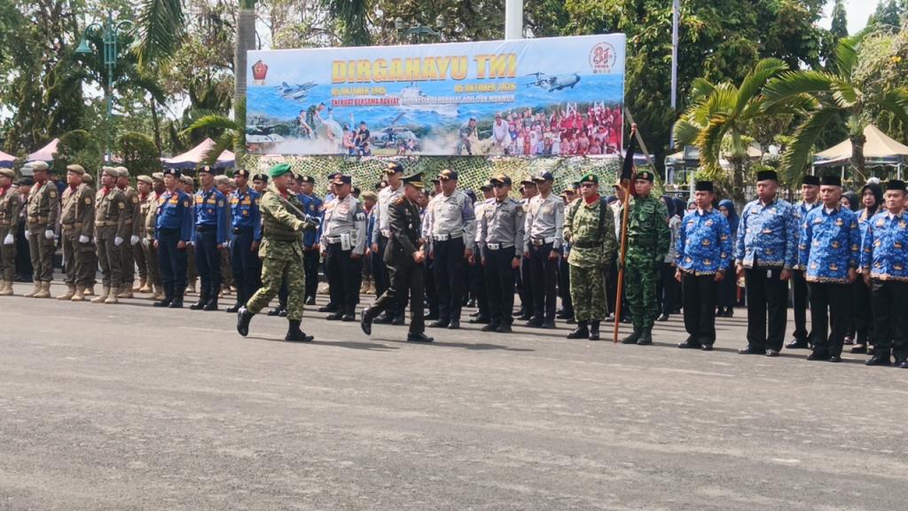 Peringati HUT ke-81 TNI di Pendopo Ciamis, Dandim Tekankan Prajurit Berjiwa PRIMA