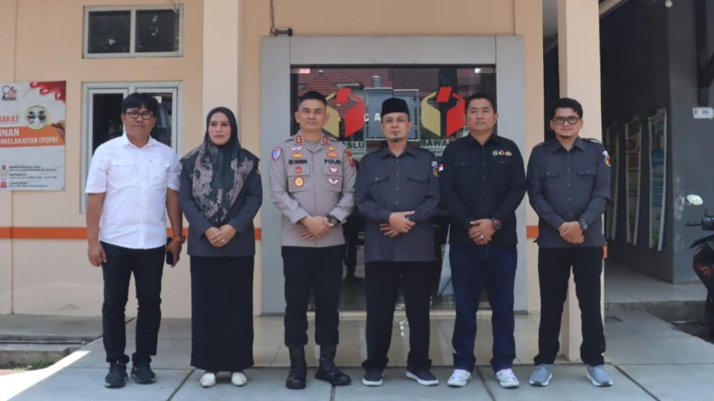 Perkuat Sinergitas Kepemiluan dan Kamtibmas, Kapolres Ciamis AKBP Eko Iskandar Silaturahmi ke Bawaslu