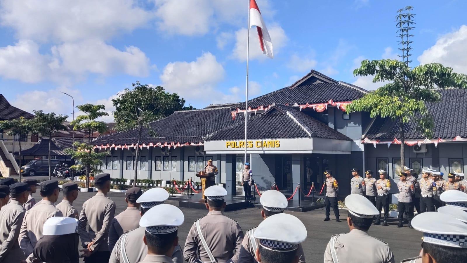 Pimpin Apel Perdana, Kapolres Ciamis Usung Semangat Baru “Polisi Baik” dan Dukung Ketahanan Pangan