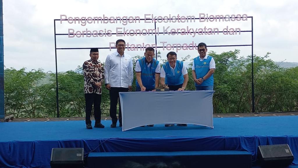 Pjs Bupati Tasikmalaya Sambut Peresmian Program Pengembangan Ekosistem Biomassa di Bojonggambir