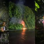 Pohon Berukuran Besar di Depan Kantor Kelurahan Mangkubumi Tasikmalaya Tumbang Ke Jalan